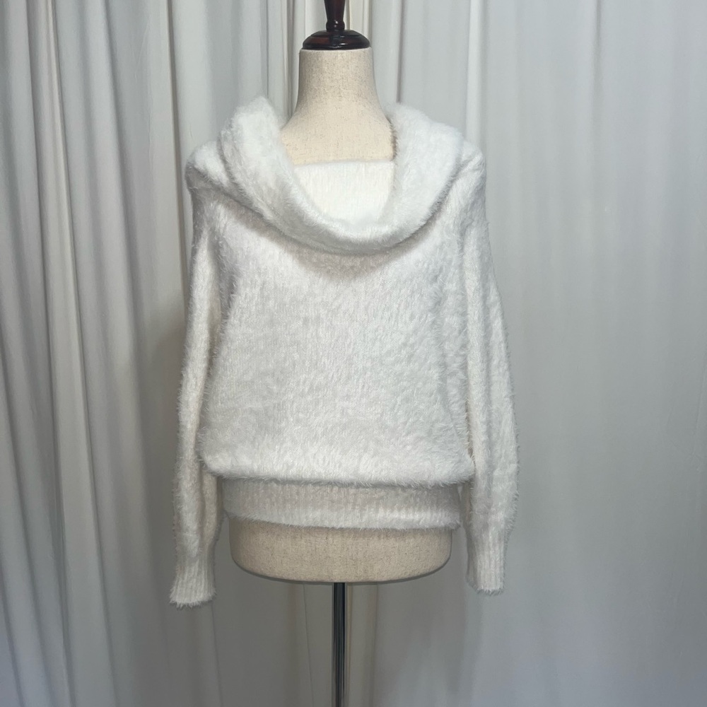 H&M Soft‎ White Cowl Neck Sweater